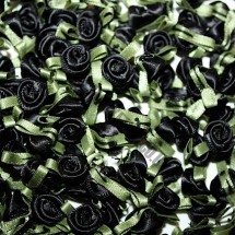 Ribbon Roses - Small - Black