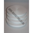 Cotton Tape 12mm (1/2") - White - Roll Price