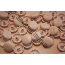 Cover Buttons - White Plastic 19mm - 100 Box