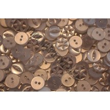 Baby Buttons - Clear - Pack of Ten