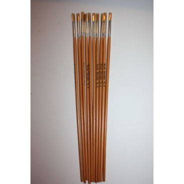 Nylon Brushes Round Fitches - Size 4 - Pack of 10