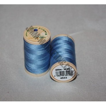 Coats Coloured 100 % Cotton Thread - Sky