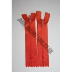 Nylon Zips 4" (10cm) - Orange
