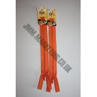 Optilon Concealed Zips 8" (20cm) - Orange