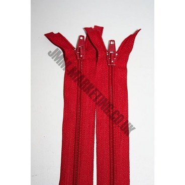 Open Ended Zips 10" (26cm) - Red