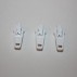 YKK Continuous Zip Sliders - White - 100 Pack