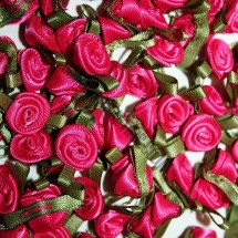 Ribbon Roses - Small - Cerise