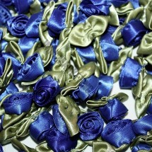 Ribbon Roses - Large - Royal Blue