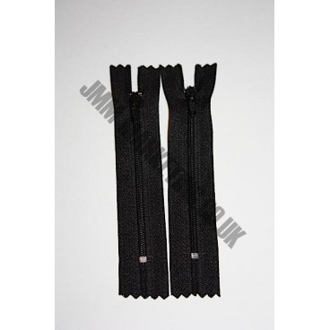 Nylon Zips 8" (20cm) - Black