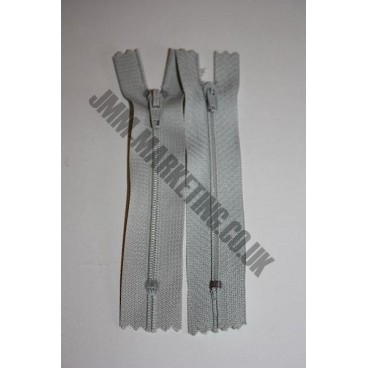 Nylon Zips 5" (13cm) - Light Grey