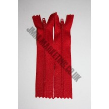 Nylon Zips 6" (15cm) - Red