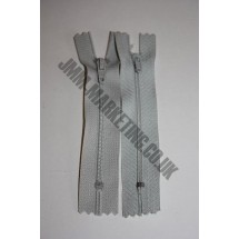 Nylon Zips 7" (18cm)- Light Grey