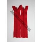 Nylon Zips 9" (23cm) - Red.