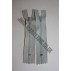 Nylon Zips 16" (41cm) - Light Grey