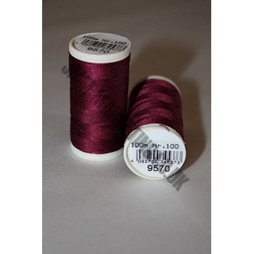 Coats Duet Thread 100m - Burgundy 9570 (S120)