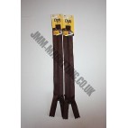 Optilon Concealed Zips 12" (30cm) - Brown