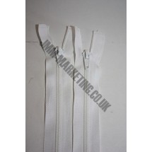 Open Ended Zips 12" (30cm) - White