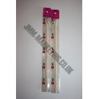 Optilon Concealed Zips 22" (56cm) - Ivory