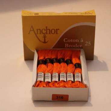 Anchor Cotton a Broder - Orange (316)