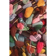 72 Pack of Trebla Embroidery Threads