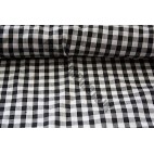 Polyester Gingham 45" (1.14m) wide - Black (1/4" Squares)