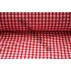 Polyester Gingham 45" (1.14m) wide - Red (1/4" Squares)