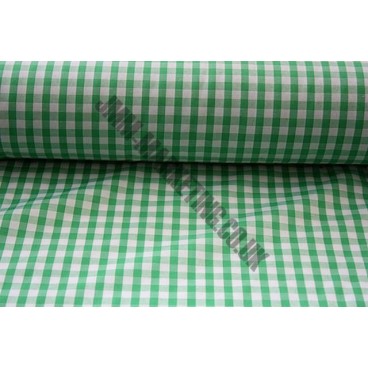 Polyester Gingham 45" (1.14m) wide - Green (1/4" Squares)