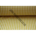 Polyester Gingham 45" (1.14m) wide - Yellow (1/4" Squares)