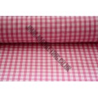 Polyester Gingham 45" (1.14m) wide - Pink (1/4" Squares)