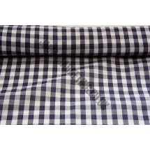Polyester Gingham 45" (1.14m) wide - Navy (1/4" Squares)