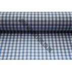 Polyester Gingham 45" (1.14m) wide - Light Blue (1/4" Squares)