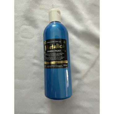 Colourcraft Pearlescent Fabric Paint 500ml - Blue