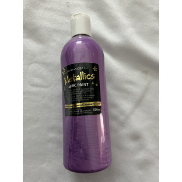 Colourcraft Pearlescent Fabric Paint 500ml -  Purple