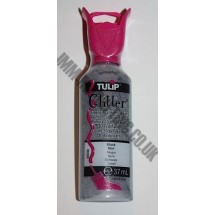 Tulip 3D Fabric Paint Glitter 37ml - Black